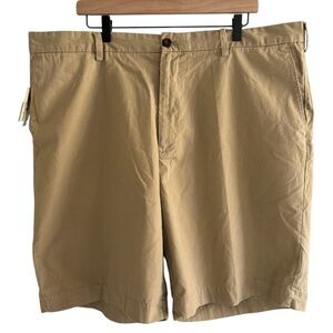 NWT Arrow Men’s Khaki Shorts Size 42 Waist Flat Front 10” Inseam Casual Preppy